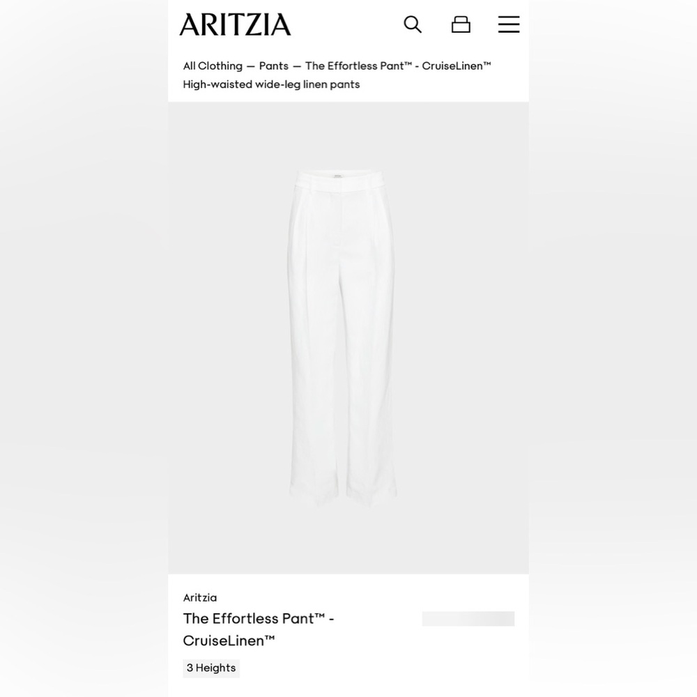 Aritzia Effortless Cruiselinen